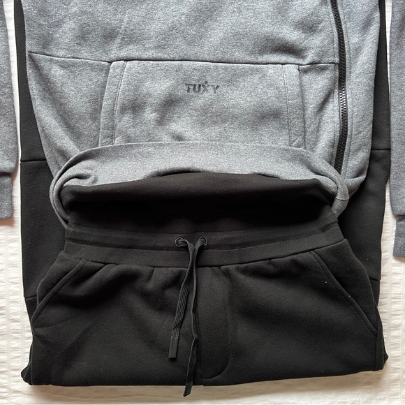 NWOT Tuxy Lounge Suit in Black and Grey, M - Picture 9 of 16